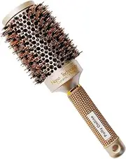Round Hair Brush Blow Drying Brush Ionic Boar Bristles Anti-Static Round Brush for Hair Drying,Curling & Straightening