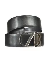 Zegna Belt DOUBLE FACE Leather ITALY Man Black BSAFM2965A NEN Sz.105 MAKE OFFER