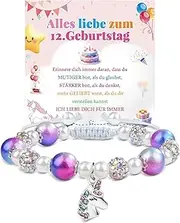 [YOGRASS] Unicorn Gifts for Girls, Gifts for Girls, Girls Gifts 12 Years, Personalised Gifts, Birthday Gifts for Girls, Daughter, Sister, Girlfriend, Niece, Granddaughter, Bead