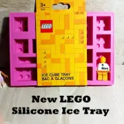 New LEGO Ice Tray Silicone Dark Pink Bright Color LEGO PARTY FUN Rare Human Tool