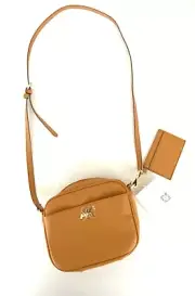 NEW Anne Klein Brown Purse Camera Crossbody AK Small Bag Free Card Holder NWT