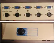 4-Way HD15 VGA Monitor to PC Manual Switch Box New In Box