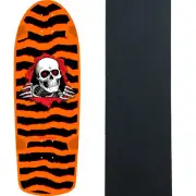 Powell Peralta Skateboard Deck OG Ripper Orange Old School Reissue, grip