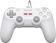 GameSir T3 Tegenaria Lite Wired Controller for PC, Wired 1000Hz Polling Rate, Hall Effect Joysticks, 2 Remappable Buttons, Dual Vibration, Turbo, PC Controller for Steam/Android/iOS/Switch (White)