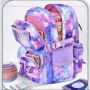 Women's Kid's Boys' Backpack School Backpack Bookbag School Oxford Adjustable Large Capacity Lightweight Print Black Pink Blue