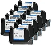 12.7mm Economy Online Handheld Inkjet Printer Cartridge Fast Drying Water-Proof Solvent Black Ink for Text Barcode Date Time, etc(10PCS)