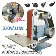750W Sand Belt Sander Grinding Polishing Machine Polisher Knife Sharpener DIY