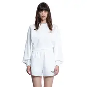 [OFF-WHITE] roses and arrows cropped sweatshirt White