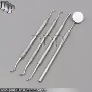 Dental Mouth Mirror Handle With Mirror Ball Burnisher Amalgam Filling Instrument
