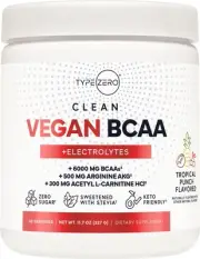 Ultra Clean Vegan BCAA Powder + Electrolytes (Hawaiian Punch | 6G) 2:1:1 Suga...