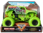 MONSTER JAM 1:24 True Metal Truck SLIME GREEN GRAVE DIGGER Bad To The Bone 2024