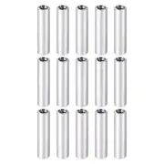 15 Pcs Standoff Spacer, Aluminum Round Straight Spacer (Silver, M3, 30mm)