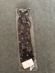 Children's Tie Black And White Stars elastic neck