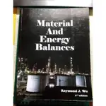 MATERIAL AND ENERGY BALANCE RAYMOND J.WU