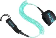 XUXIAKE Coiled SUP Leash Premium Stand Up Paddle Board Leg Rope Wrist Strap S...