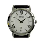 [專業模型] 時尚錶 [HUGO BOSS 5614365] BOSS 都會風石英錶[白色面+日期]休閒/中性錶