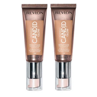 2x Revlon Photoready Candid Glow Foundation 22ml 270 Medium Beige