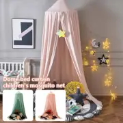 Soft Bed Canopy for Girls Princess Hanging Dome Tent with Hook and Sticker lemBX