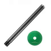VEVOR Core Drill Bit, 2" Wet Diamond Core Drill Bits, 14" Drilling Depth Concrete Core Drill Bit with Saw Blade, 1-1/4"-7 Inner Thread, Laser Welding,