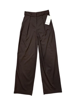 Lululemon Pleat-Front High-Rise Trouser Pants Womens 4 Modal Blend 32" Inseam