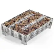 5" x 8" Pellet Smoker Tray 12 Hours of Billowing Smoke, Smoker Box for Gas Gr...
