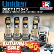 Uniden DECT1735+3 DECT Digital Phone System with Power Failure Backup
