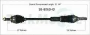 New CV Shaft TrakMotive SB8065HD (for: Subaru)