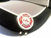 Magnetic Golf Ball Marker Hat Clip Fire Department Firefighter Titleist Callaway