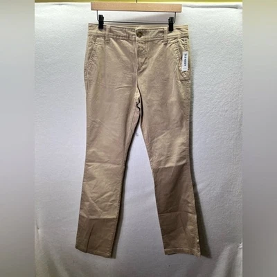 Old Navy Bootcut khaki Pants Womens 6 Tall Stretch Casual Work Office 2282