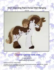 Standing Paint Horse Wall Hanging-Plastic Canvas Pattern or Kit