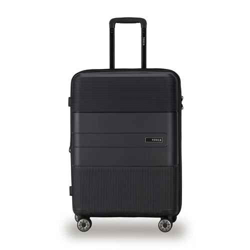 Tosca Orion Travel Suitcase Luggage Hard Case Carry Bag Medium 65x45cm Black