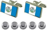 [Select Gifts] Shirt Dress Studs Duas Barras City Rio de Janeiro State Flag Cufflinks