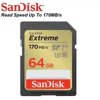 在飛比找蝦皮購物優惠-Sandisk Extreme Sd 卡 64GB Clas