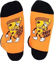 [Tmflexe] Unisex Cotton Women Novelty Funny Food Socks Pizza Sushi Socks Girs Gifts Ideas For Christmas Funny Socks Gifts for Women,Her,Daughter,Sons,TeenBoys,Men, Pizza, One Size