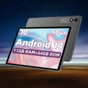 10-inch Android Tablet Octa-Core 64GB FHD IPS Screen 6000mAh Dual Camera Type-C