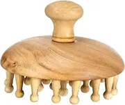 PartyKindom Wooden Scalp Comb Ergonomic Relaxation Tool for Improved Circulation Portable Lightweight Hair Brush present for and Friends Smooth Texture for Comfortable Use