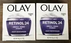 LOT OF 2 Olay Regenerist Retinol 24 Night Hydrating Moisturizer 1.7oz