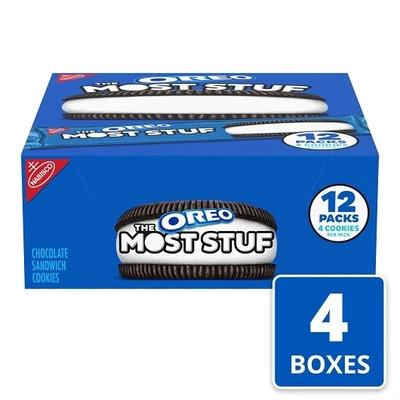 Oreo The Most Stuf Single Serve Cookie, 3 Ounce, 12 Per Box, 4 Per Case