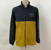 Dark Seas Men's Mock Neck Fleece Jacket Quiver Navy Blue/Tobacco Size M NWT