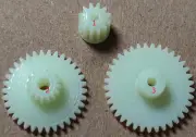 3pcs Gears for Philips AR668 Cassette Deck Tape Recorder Tape Movement Gears