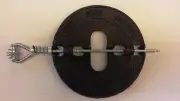 Cast iron stovepipe damper, 6", 7" or 8"