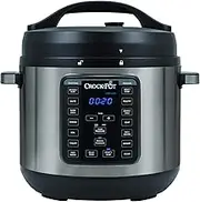 Crock-Pot Express Crock XL Multi Cooker | Slow Cooker, Sauté, Pressure Cooker, Rice Cooker & Food Steamer | 7.6L (10-12 People) | Removable Non-Stick Bowl | Stainless Steel | CPE300