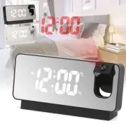 7.3" LED-Projection-Alarm Clock Digital Clock with 180° Projector Snooze Bedside