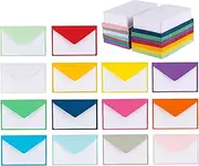 140 Mini Envelopes with White Blank Note Cards, Mini Envelopes 4"x 2.7" for Business Cards, Gift Cards (Assorted Colors)…