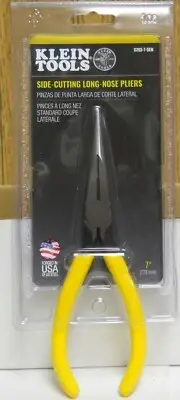 Klein Tools D203-7-SEN Side-Cutting Long-Nose 7 Inch Pliers