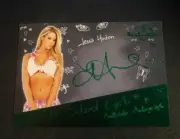 2018 Benchwarmer JESSA HINTON Hot For Teacher SCHOOL GIRLS Green Auto/10 PLAYBOY