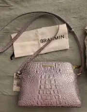 BRAHMIN MINI SYDNEY VIOLET WONDERLAND MELBOURNE CROSSBODY HANDBAG NEW W DUSTBAG