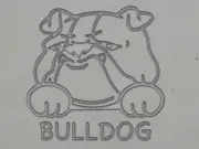 Bulldog Mug stamp design | dog clay stamp | handbuild pottery