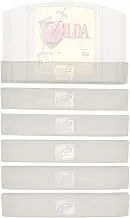 GGG0030 Video Game Cartridge Dust Cover 6 Pack: for Nintendo 64 Games (N64 Cart Protector Sleeve Cover or Case)