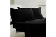 Gainsborough 250tc Polyester Cotton Sheet Set Black King Single